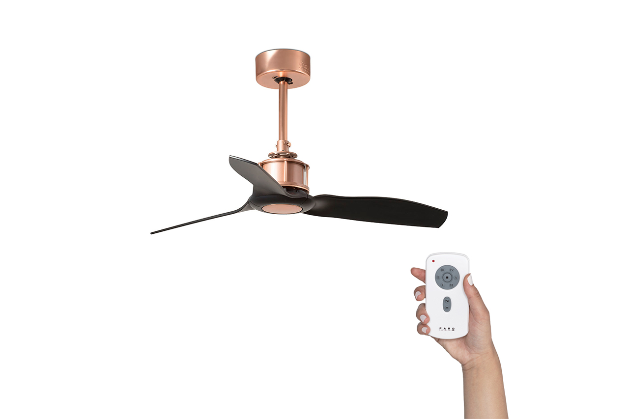 Потолочный вентилятор Mini Just Fan Copper Wood DC (33427FAR)