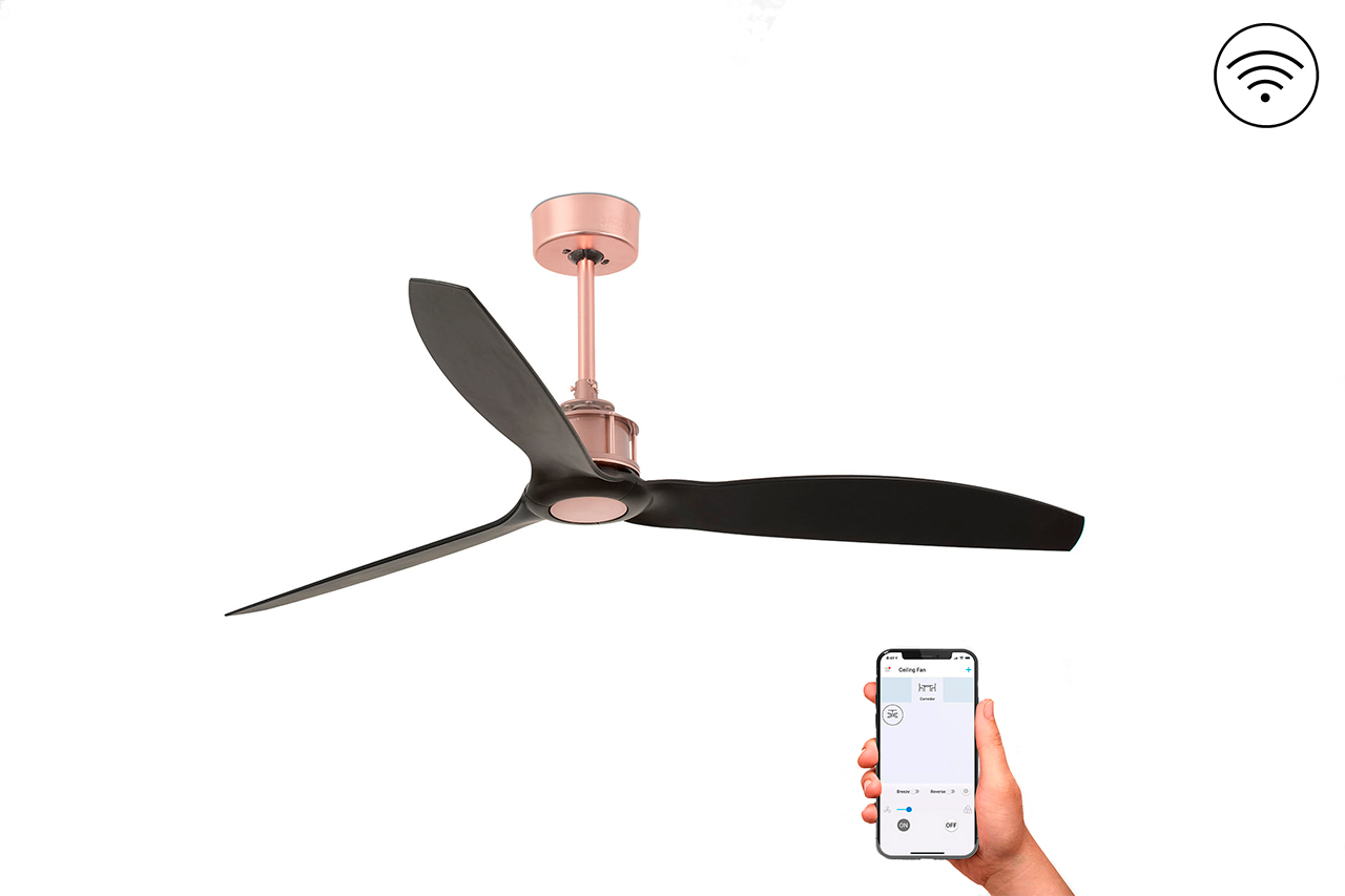 Потолочный вентилятор Just Fan Copper Black DC Smart (33418WPFAR)