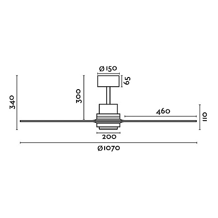 Потолочный вентилятор Mini Lantau Nickel Wood DC (33508DCFAR)