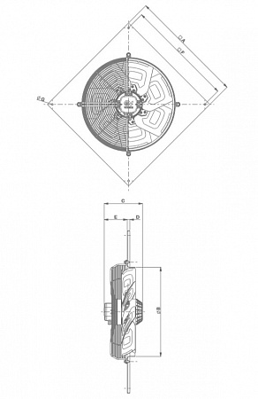 Осевой промышленный вентилятор VORTICEL A-E 252 M (42207VRT)