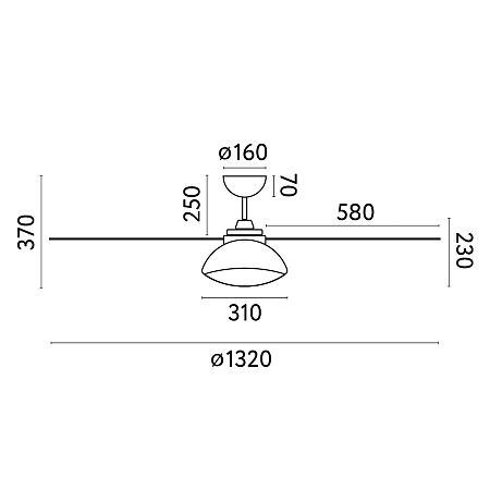 Люстра-вентилятор Rodas Led Brown DC (33523FAR)
