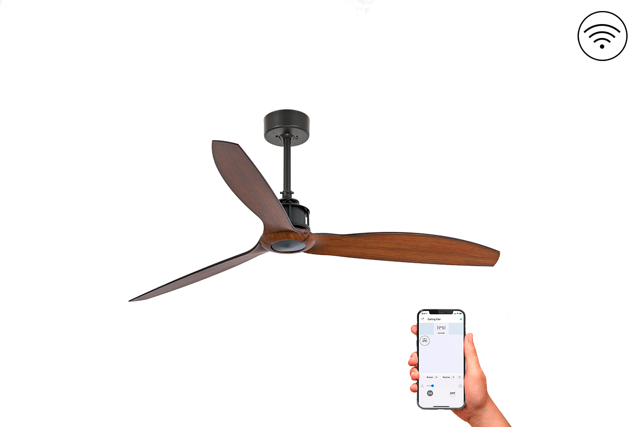 Потолочный вентилятор Just Fan Black Wood DC Smart (33395WPFAR)