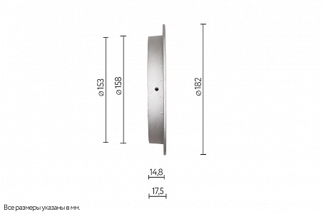 Комплект решеток наружных вентиляционных Usav из 5-ти шт 160 мм (135369)